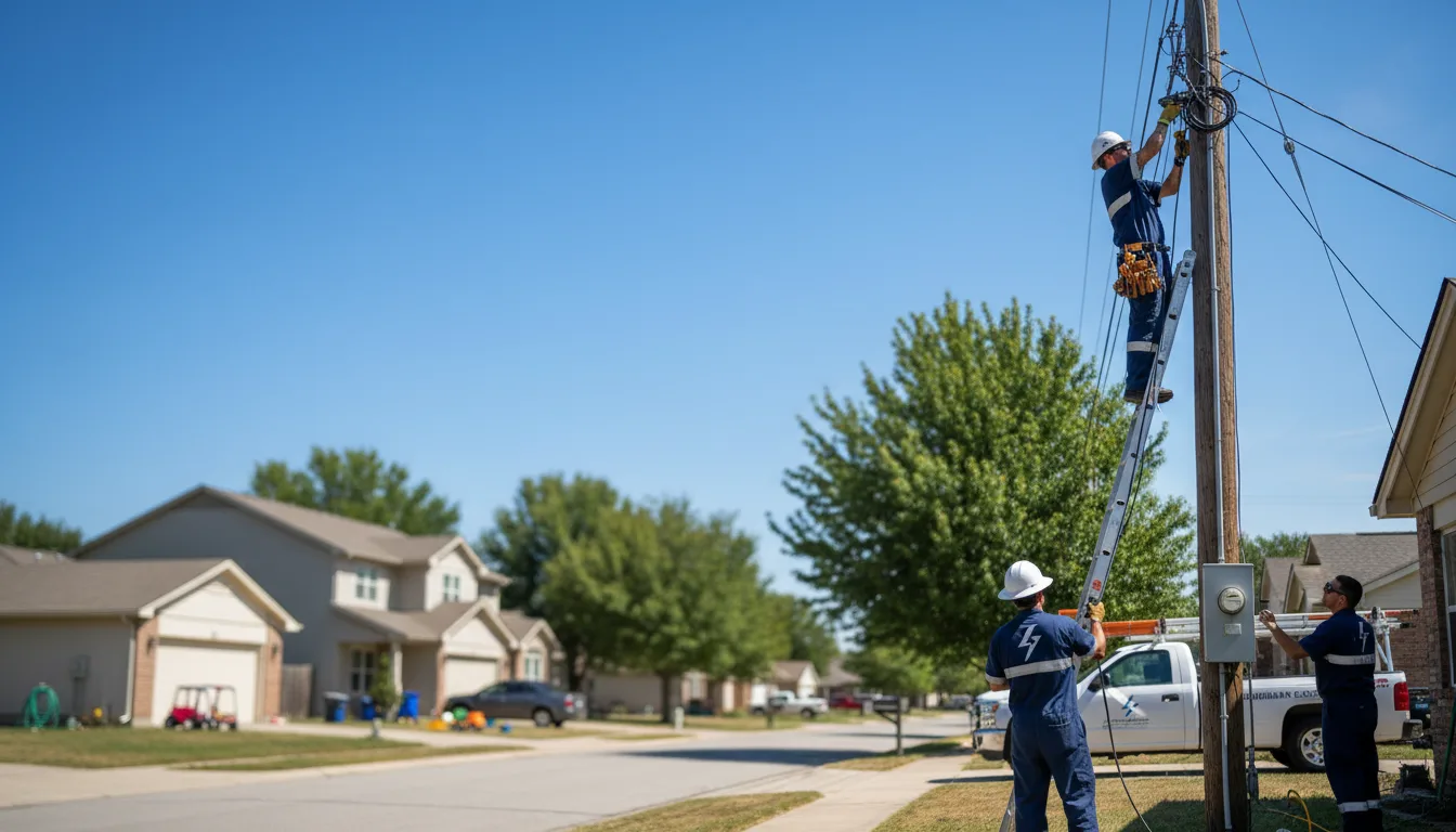 Residential electrician providing installation services in North Benton, OH